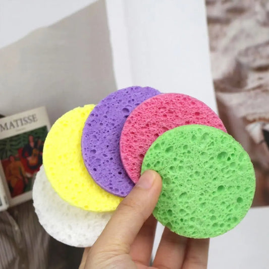 Makeup Remover Tools Exfoliator Facial Washing Sponge Face Cleaning Sponge Pad Cleansing Tool Massage Brush Wood Pulp Sponge