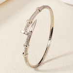 Female Jewelry Nail Bracelets Trendy Bracelet Zircon Screw Bracelet For Women Everyday Party Festive Jewelry As Gifts