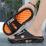 Summer New Men's Massage Slippers Indoor Outdoor Sandals Beach Men Casual Shoes Soft Slides Flip-flops Men Women Home Slippers
