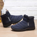 Men's sneakers Warm Cotton Zipper Snow Ankle Boots, casual shoes designer shoes Waterproof Snow Boots free shiping shoe