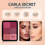 12-color concealer and blush palette Matte and highlight contour makeup rouge palette