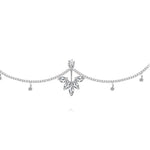 Sexy Dangle Rhinestone Piercing Navel Chain Belly Button Ring with Waist Chain Women Navel Piercing Body Jewelry