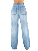 Women Jeans High Waist Wide Leg Pants with Pockets Fashion Casual Long Trousers