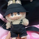 For Labubu 15-17 cm v1v2 Outfit Accessories Mini Hat Overalls Set Decoration Small Clothes Children's Toys Birthday Gift