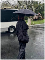 Korean Style New Women's Cloud Pattern Tote Bag Large Capacity Versatile Bubble Bag Foldable Crossbody For Daily Commute