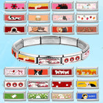 2025 New Women's Gift Cute Rabbit Cat Dogs Italian Charms Links Beads Fit 9mm Stainless Steel Modular Modular Bracelet Jewelry
