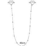 Fashion Long Chain U Heart Shaped Nipple Ring Sexy Women Body Jewelry 1 Pair Tease Europe and America Woman Nipple Piercing