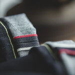 Maden Retro 14.5oz Selvedge Raw Denim for Men's Jeans with YKK Zipper Fly Embroidery Straight Jeans Classic Solid Color Trousers