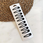 Wholesale 10/20/50/100pcs/set Women Black Waterdrop Shape Basic Alloy Hair Clips BB hairpins Barrettes Fashion Hair Accessories