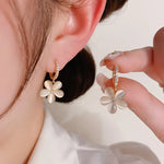 Korean Exquisite Small Daisy Flower Drop Earring for Women Girl Fashion Charm Minimalist Sunflower Earrings Summer Jewelry Girls