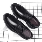 8-10cm Height Increasing Shoes for Men Summer Autumn Inside High Shoes Men's Hollow Business Dress Men's Elevator Leather Shoes