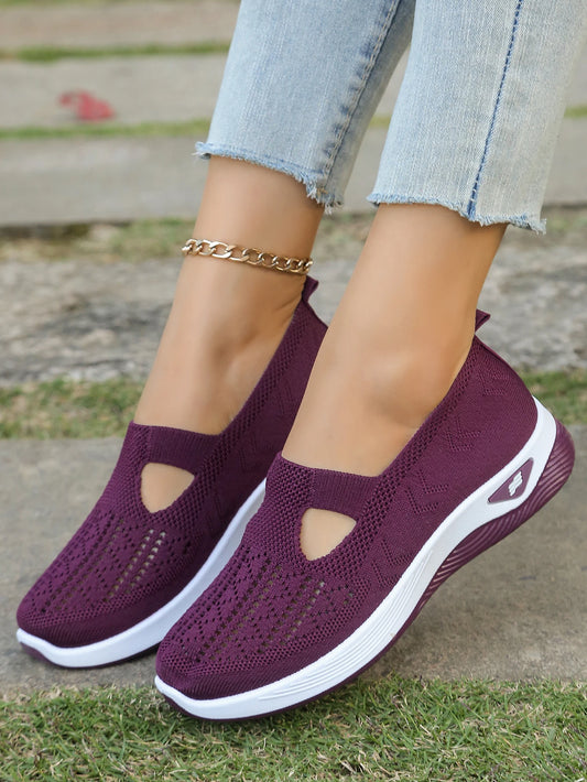 Women's shoes, women's sports shoes, spring and summer breathable, comfortable, soft-soled, anti-slip, flat-bottom walking shoes
