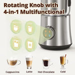 900ML Electric Milk Frother Automatic Milk Warmer Foamer Cold/Hot Latte Cappuccino Coffee Chocolate Foam Maker Kitchen Appliance