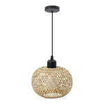 Retro Led Bamboo Woven Ceiling Lamp Corridor Aisle Living Room Ceiling Light E27 Woven Lamps Decorative Fixtures