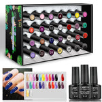 LNWPYH Gel Nail Polish Set Nail Gel Kit 26 Color Semi Permanent UV Led Gel Varnish Soak Off Nail Lacquers Base Coat Top Coat Kit