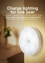 Motion Sensor LED Night Light USB Rechargeable Night Lamp For Kitchen Cabinet Wardrobe Lamp Staircase Wireless Closet Light