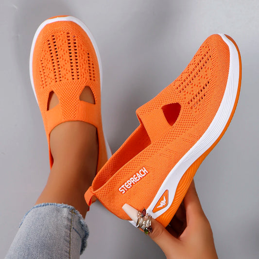 Women's summer breathable mesh flat shoes，women's shoes，casual sneakers shoes, clearance free shipping