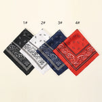 Bohemian Print Bandana Paisley Printed Headbands Hiphop Kerchief Outdoor Unisex Headband Wrist Wraps Face Mask Handkerchief