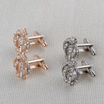 Delicate Jewelry Men's Cufflinks Enamel Crystal Round Wedding Party Cufflink French Shirt Cuff Buttons Boyfriends Gift 2023