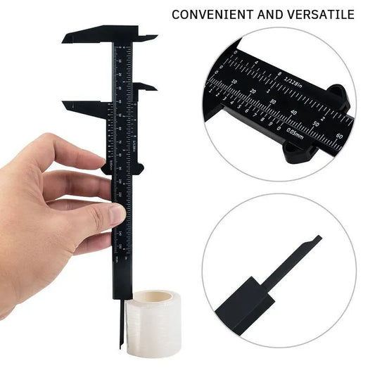 1PC Plastic Vernier Caliper Digital Display Caliper Mini Text Play Caliper Student Vernier Ruler 0 to 150mm Measuring Tool