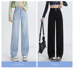 Brand Clothing Summer Thin Soft Lyocell Fabric Women's Jeans Baggy Denim Pants Black Lengthening Casual Trousers Female XS-XXL