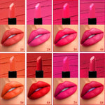 8 Colors Super Cute Girls Lipstick, Pink Polka Dots Design Long Lasting Non-fading Waterproof Velvet Lip Color, Non-Stick Cup
