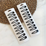 Wholesale 10/20/50/100pcs/set Women Black Waterdrop Shape Basic Alloy Hair Clips BB hairpins Barrettes Fashion Hair Accessories