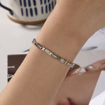 RAKOL 18K-Gold-plated X-shaped Full Zircon Bracelet For Women High Quality Cross Niche Design Luxury Wedding Party Jewelry