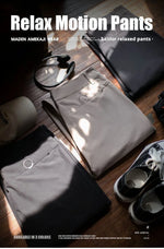 Maden Casual Men's CleanFit Dress Pants Solid Color Straight Trousers with YKK Zipper Fly Timeless Office Pants for Business