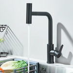 Black Kitchen Sink Faucet Pull Out 4 Modes Rotation Hot And Cold Water Mixer Tap Single Handle Deck Mounted Kitchen Crane