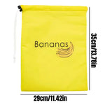 1/2/3/5Pcs Durable Yellow Banana Storage Bags Insulated Fruit Vegetable Fresh-keep Bundle Pocket Drawstring Banana Preserve Bag