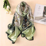 180X90CM Luxury Brand Fashion Summer Women Soft Silk Scarves Female Shawl Foulard Ladies Muffler Beach Wrap Bandanna Pareo beach