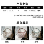 Sweet Embroidery Shoulder Bag Nylon Texture Pearl Pendant Crossbody Bag Small Bucket Handbag Women Girl