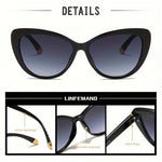 LINFEMAND Flower Cat Eye UV400 Sunglasses Women's Fashion Fashion Glasses Party Club Wear Holiday Gift