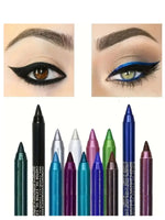 Smudge-Proof High-Shine Waterproof Eyeliner Pencil - Long-Lasting, Ethically Made, Black & Multicolor Options