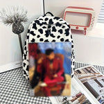 Cow Plush Backpack, Niche Schoolbag, College Student School Bag