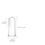 2pcs Silicone Finger Toothbrush: Safe Oral Cleaning With Thumb Sleeve Tongue Moss Cleaning Brush.