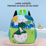 1pc New Backpack School Bag, Cartoon Animal Print Backpack For Boys And Girls