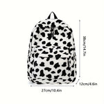 Cow Plush Backpack, Niche Schoolbag, College Student School Bag