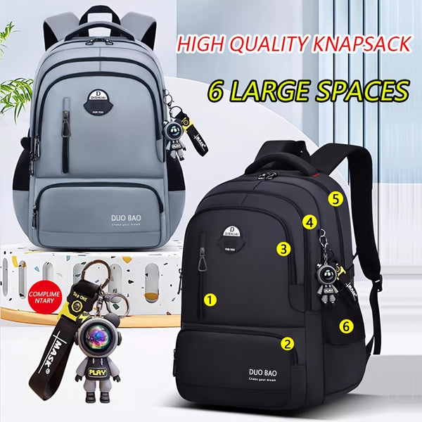 1pc 2024 Latest Model Male And Female Casual Lightweight Backpack Solid Color Backpack Large Capacity Wear-Resistant School Bag Suitable for School Travel Daily Travel Sports Fitness Backpack High Value Simple Cool Simple Coo