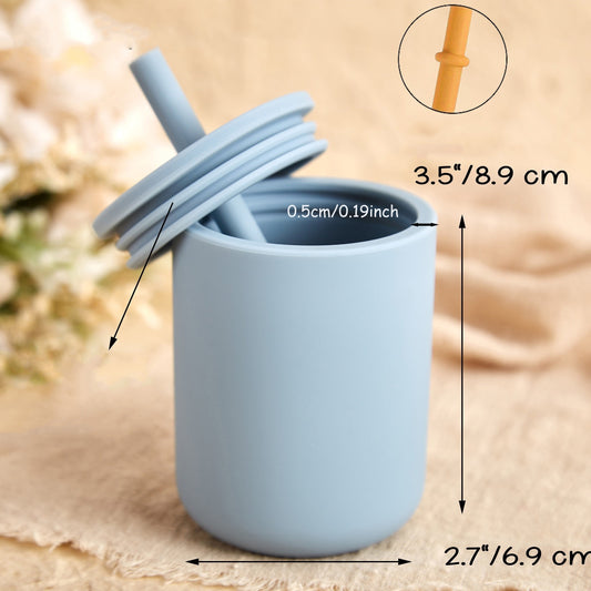 Practice Drinking Safely: Anti-Fall & Non-Breakable Silicone Learning Drinking Cup for Kids Easter Gift