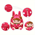 [3-6 Years Old Cartoon Backpack] Cartoon Backpack for Children Aged 3-6 Years Old, Cute Canvas Backpack, Children's School Bag, Kindergarten Children's Backpack