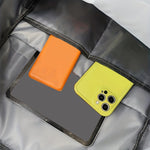 Reflective Graffiti-Style Large Capacity Backpack - Durable Nylon, Casual College & High School Bag with Laptop Compartment, Hand-Washable, Black with White & Gray Graphics, Backpack for School