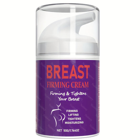 Women'S Breast Firming Cream with Jojoba Oil, Hyaluronic Acid & Honey - Unscented, All-Skin Types, Moisturizing & Tightening Formula with Caffeine, Shea Butter, Vitamin E, Skin Care Cream for Firmness & Hydration