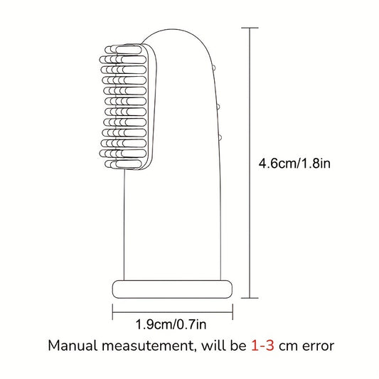 TYRY.HU 3pcs Finger Toothbrush - Soft Cleaning Toothbrush For Kids - TYRY.HU BPA Free - Oral Health Care - Gentle Protect Teeth Christmas Halloween Thanksgiving Gifts