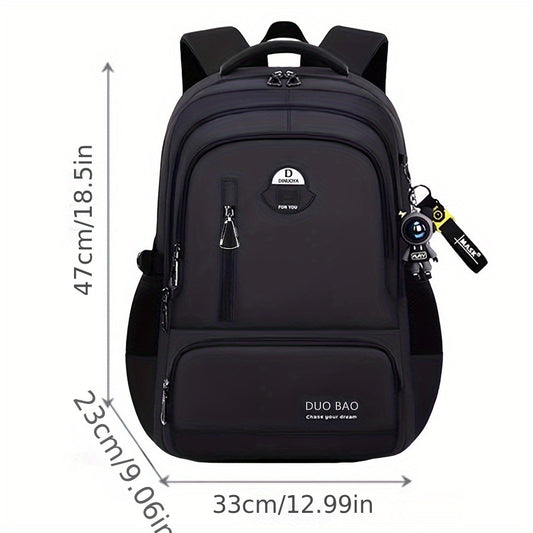 1pc 2024 Latest Model Male And Female Casual Lightweight Backpack Solid Color Backpack Large Capacity Wear-Resistant School Bag Suitable for School Travel Daily Travel Sports Fitness Backpack High Value Simple Cool Simple Coo