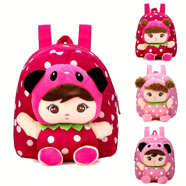 [3-6 Years Old Cartoon Backpack] Cartoon Backpack for Children Aged 3-6 Years Old, Cute Canvas Backpack, Children's School Bag, Kindergarten Children's Backpack