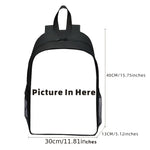 Digital Print Fashion Crown Women's Shoulder Backpack Youth School Bag